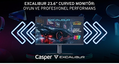 Excalibur 23.6” Curved Monitör’den 200 Hz ve 1 ms tepki süresiyle kesintisiz oyun deneyimi