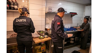 Güzelbahçe Belediyesi zabıta ekiplerinden restoranlara sıkı denetim